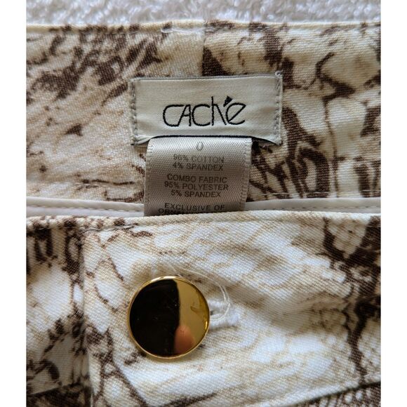 Cache y2k mid rise paisley print capri slacks    Sz 0 - Picture 2 of 9